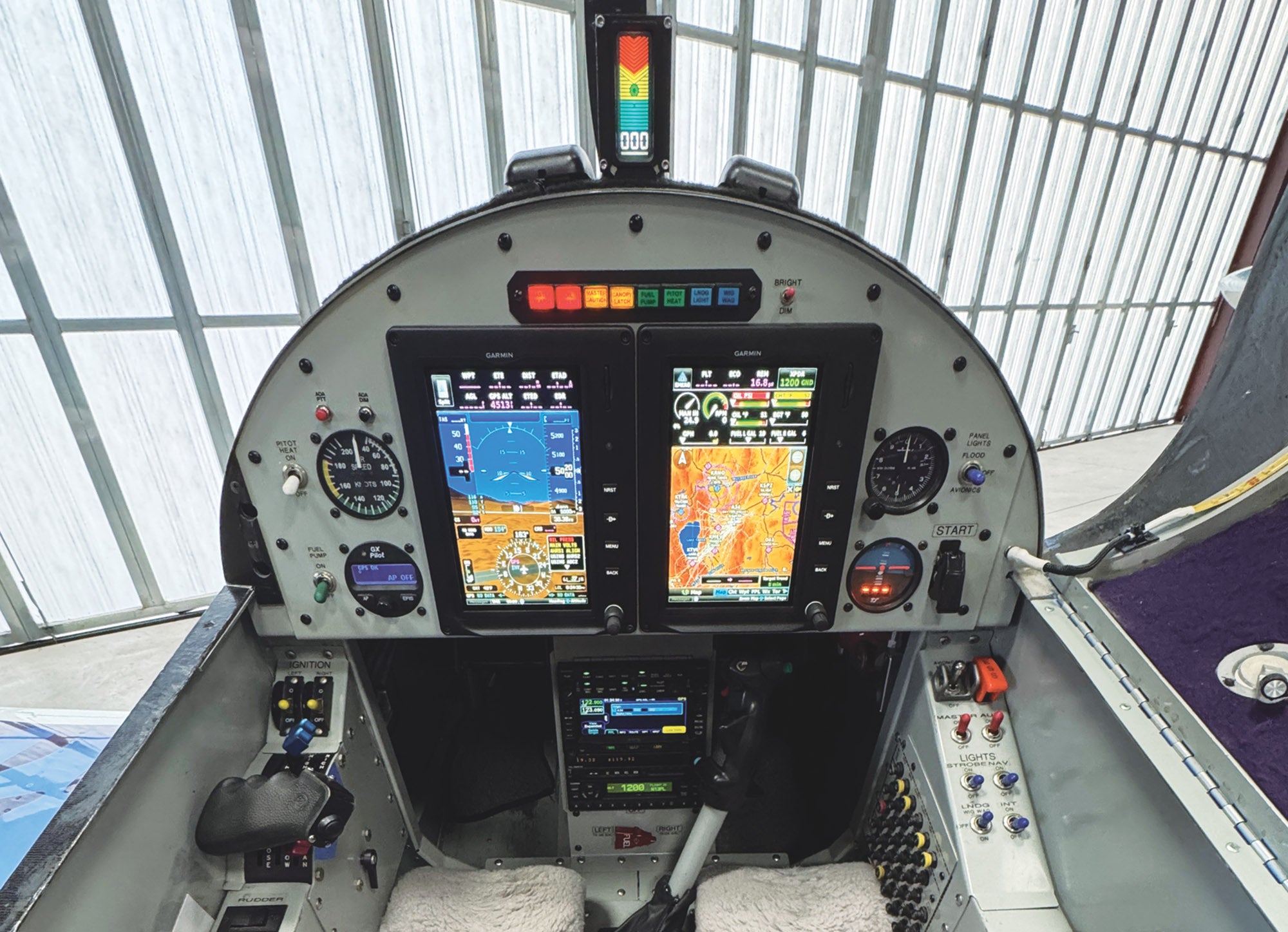 Van's RV-3 instrument panel equipped for IFR flight