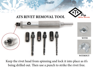 Stop damaging rivets- ATS Rivet Removal Tool