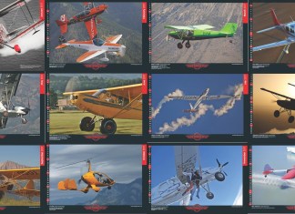 Twelve Months of Planes in New Beringer Calendar