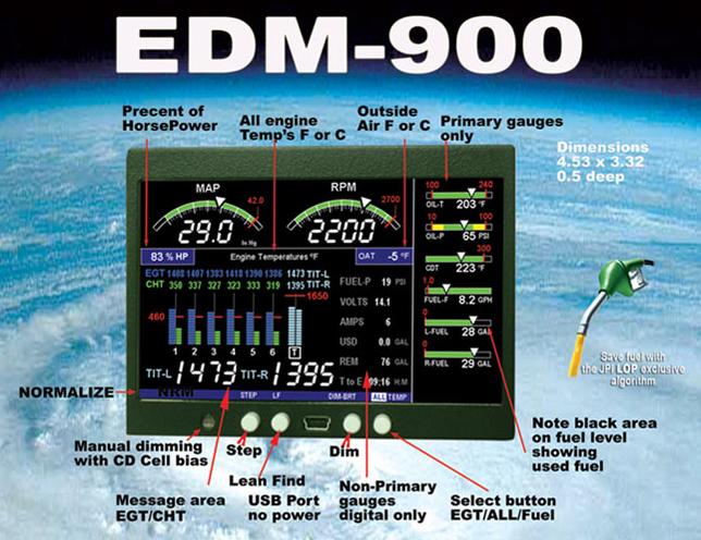 JPI EDM-900 Engine Analyzer at SNF - KITPLANES