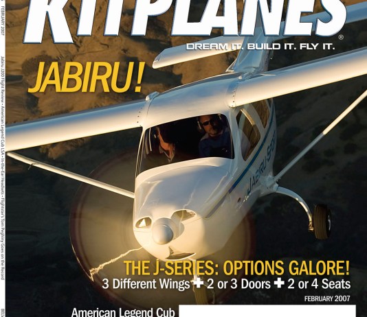 February 2007 Kitplanes February 2007 cover