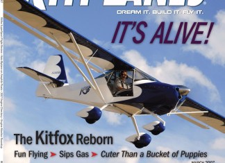 Kitplanes March 2007 cover
