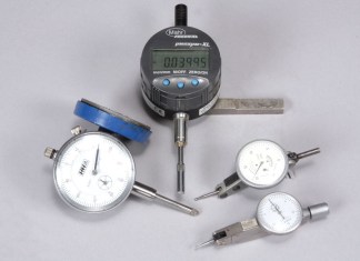 Dialing in with test indicators.