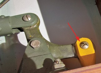 Marking for Cotter Key Hole