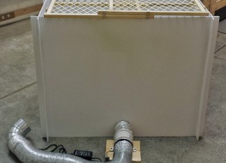 Temporary Downdraft Paint Booth