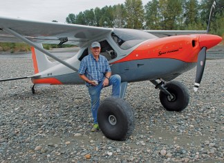 Ted Setzer with his backcountry Glasair Sportsman.