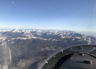 It’s Different in the Jet The whole High Sierra spread out to the north