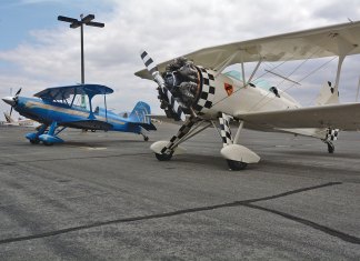 Rear Cockpit: The Other Guy’s Plane Starduster too on the ramp