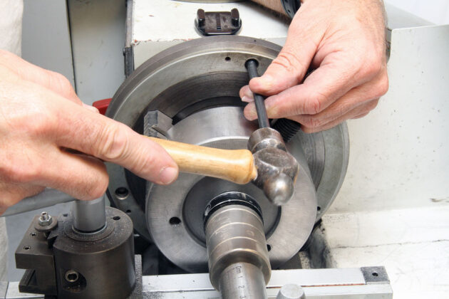 Photo 9 center punch mark