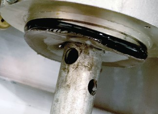 Deformed Gascolator O-Ring
