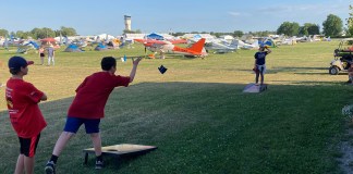 Fun and Games at the Homebuilt Camping Pavilion