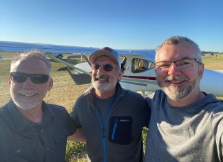 You Never Know Who You’ll See at AirVenture Marc Cook, Tom Hamilton, and Omar Filipovic at AirVenture 2022. Tom Hamilton is the designer of the GlaStar experimental, seen in the background.
