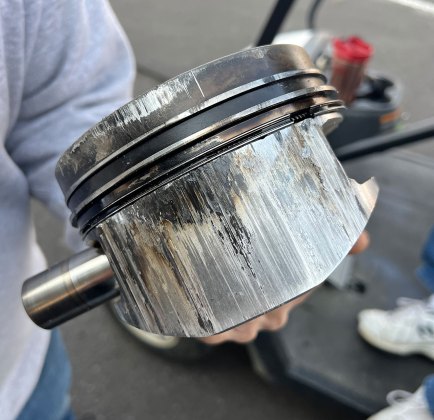 overheated piston