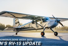 Van’s Update on RV-15 Development