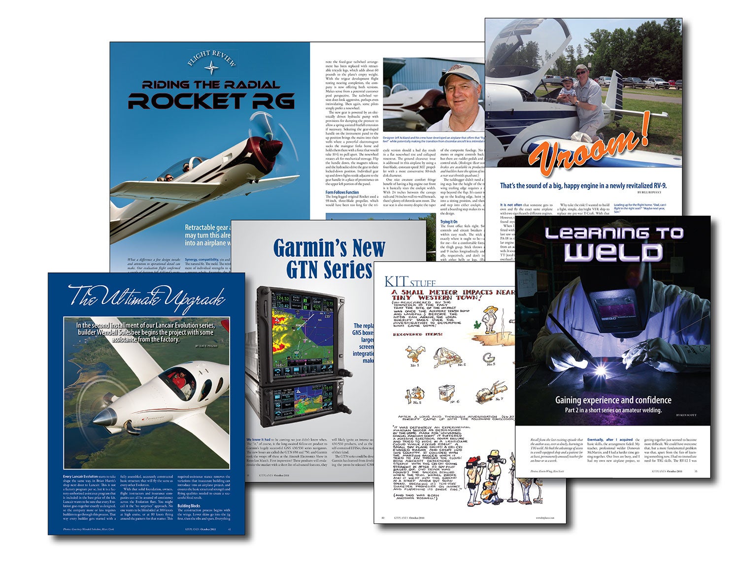 october 2011 kitplanes spreads