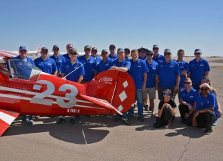 BARC Gets Ready To Bite BARC poses for a class photo at the Roswell Pylon Racing School.