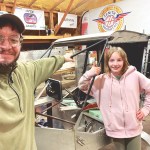 Humberd and his daughter posing with the 750 SDXtreme.