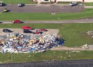 tornado damaged the london, kentucky airport, including kolb aircraft