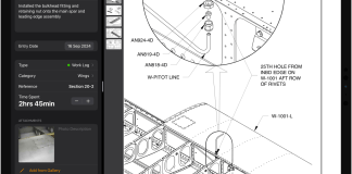 KitFlight RV-10 pitot tube installation log entry