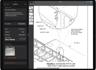 KitFlight Modernizes the Aircraft Builder’s Log (Updated) KitFlight RV-10 pitot tube installation log entry