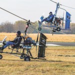 Assembling a Gyro Technic VX-2 Gyro Technic GT-VX1 (left) and GT-VX2 gyroplanes coming in for landing. (Photo: Loren D. Jones, courtesy of Gyro Technic.)