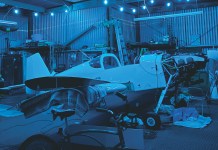 rv-6 n the hangar