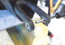 Deburring the Back of a Hole two-way deburring tool