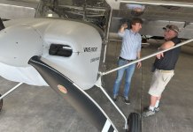 KITPLANES Flies the RV-15! Van’s Aircraft Chief Engineer Rian Johnson explains the RV-15 design elements to Dye before Dye’s initial flights last summer.