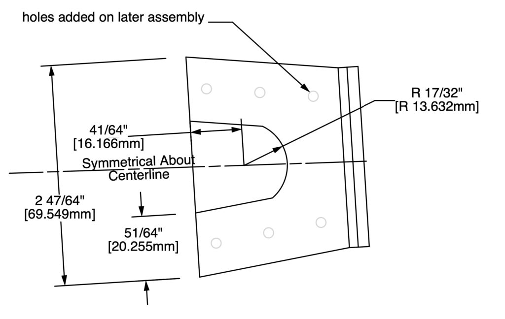 A builder can’t be faulted for thinking this part, dimensioned to 64ths of an inch and .001 of a millimeter, is critical, but the precise dimensions spring from the designer setting the CAD program’s auto dimensioning resolution far too low.