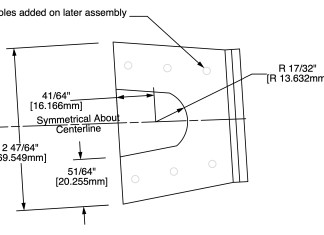 A builder can’t be faulted for thinking this part, dimensioned to 64ths of an inch and .001 of a millimeter, is critical, but the precise dimensions spring from the designer setting the CAD program’s auto dimensioning resolution far too low.