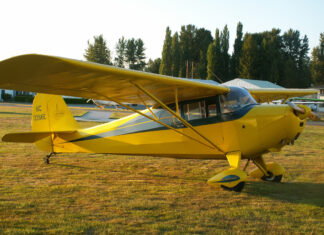 The Aeronca 11AC Chief was designed around the popularity of side-by-side seating in the mid 1940s general aviation boom.