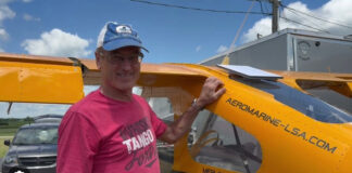 Here is a Starlink Mini dish installed on a Merlin test article. The Mini dish can be installed on a window insode the cabin with a suction mount.