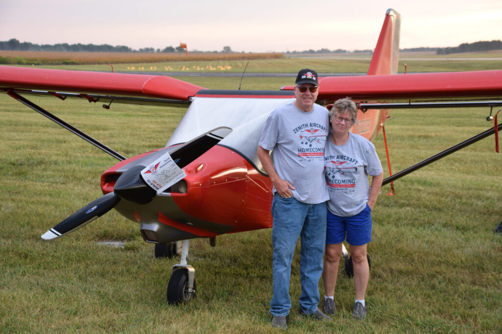 Fly-in visitors with their Zeniths 750 Cruzer.