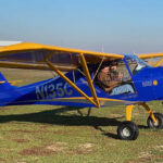 An Aerotrek A220 perched resolutely on the grass and ready for flight. [Credit: Aerotrek]