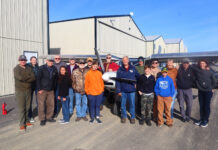 Members of the North Idaho High School Aerospace Program gathered at KSZT [Credit: North Idaho High School Aerospace Program]