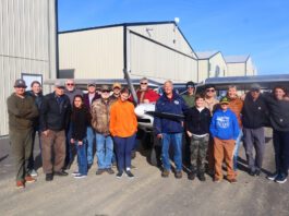 Members of the North Idaho High School Aerospace Program gathered at KSZT [Credit: North Idaho High School Aerospace Program]