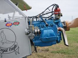 sideview shows the Better Half with the full VW case. [Credit: Legal Eagle Airplane]