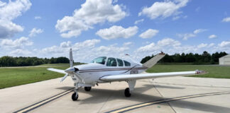 The Bonanze Fly-n-Eat founder Dr. Rick Rzepka flies to restaurant locations using his app. [Credit: Dr. Rick Rzepka]