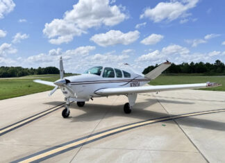 The Bonanze Fly-n-Eat founder Dr. Rick Rzepka flies to restaurant locations using his app. [Credit: Dr. Rick Rzepka]