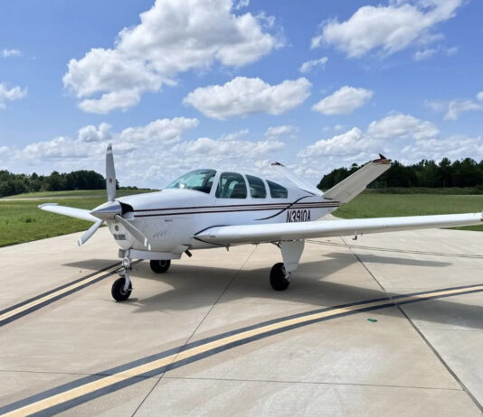 The Bonanze Fly-n-Eat founder Dr. Rick Rzepka flies to restaurant locations using his app. [Credit: Dr. Rick Rzepka]