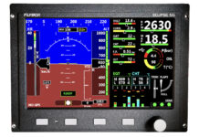 The integrated ECLIPSE NG features a very sunlight readable display that shows the engine and all flight data organized in one or more pages. [Credit: Fielden Aero LLC]