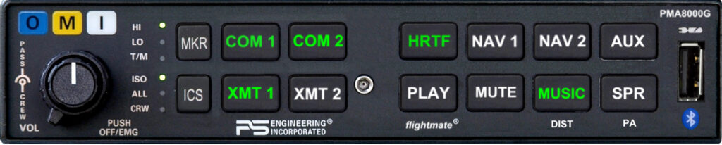 A PMA8000G Audio Panel.
