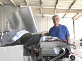 Author Bill Wilson takes a break from measuring and cutting the Lexan windshield during his Onex build. [All Images Credit to Bill Wilson]