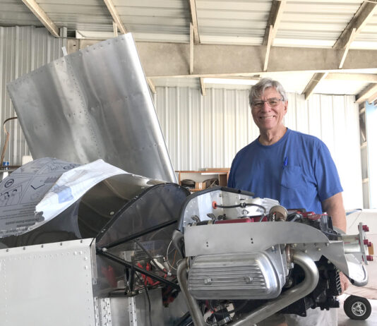 Author Bill Wilson takes a break from measuring and cutting the Lexan windshield during his Onex build. [All Images Credit to Bill Wilson]