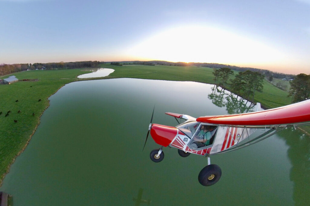 Humberd and his daughter using the 701 for some farm duty transportation. [All Images Credited to Jon Humberd]