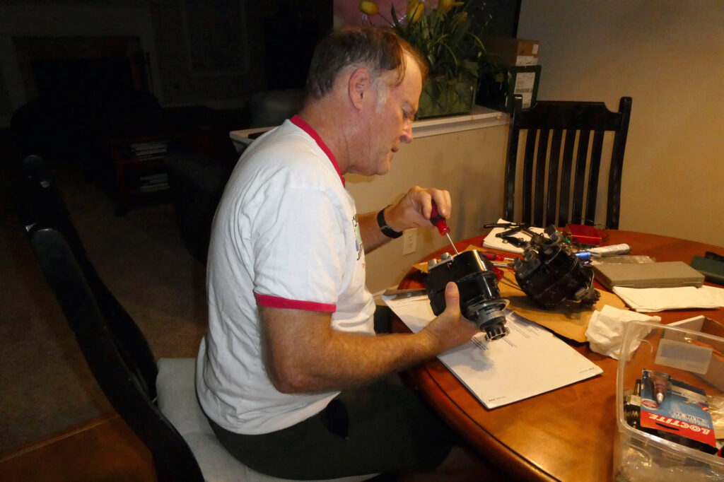 Troubleshooting at the kitchen table.