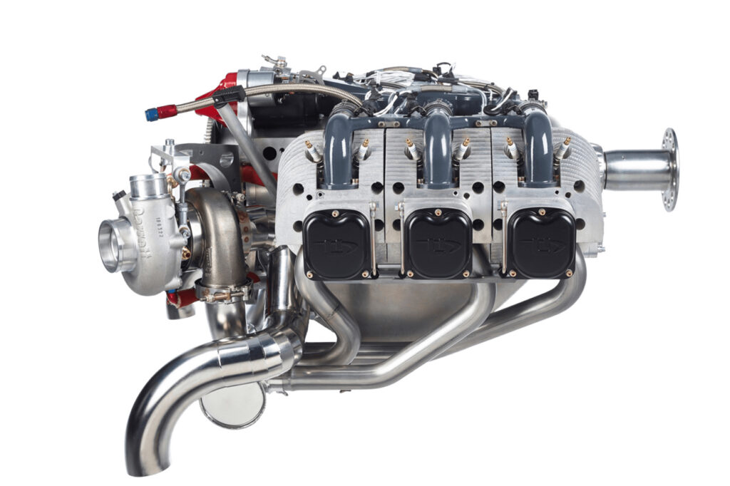 The turbocharged ULPower 520T produces 220 hp up to 15,000 ft. [Credit: ULPower Aero Engines]