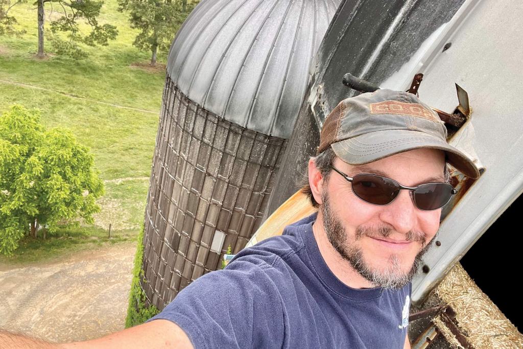Jon getting a little “altitude” adjustment during harvest season