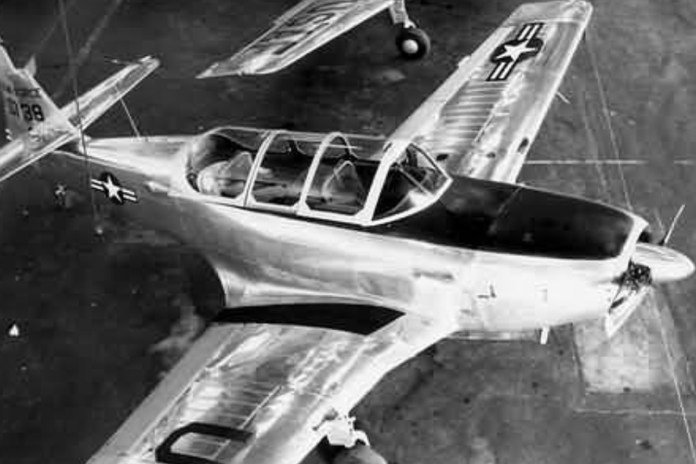 Friday, July 24 — A Temco T-35 Buckaroo. [Credit: U.S. Air Force]