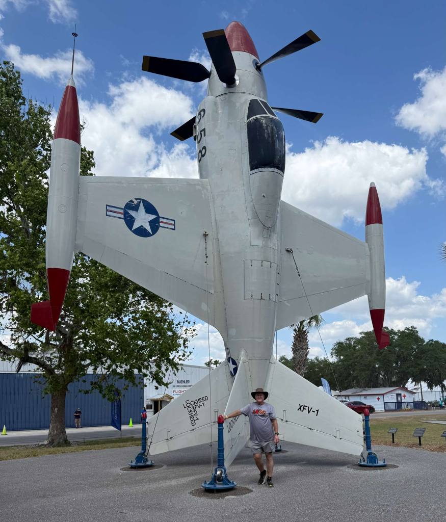 Another, broader view of the Convair XFY-1 “Pogo.” [Credit: Andrew Robinson]
